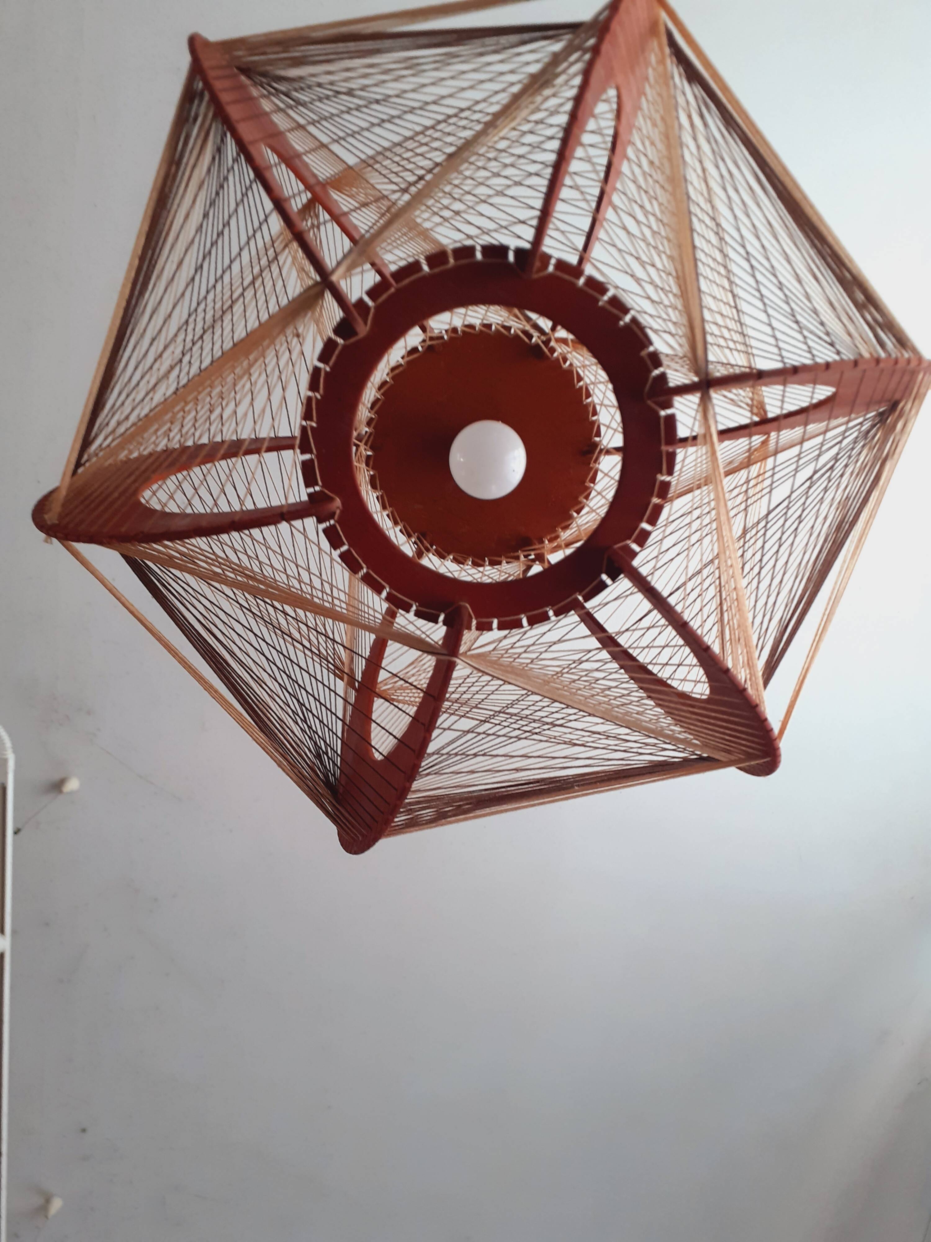 Vintage ceiling light from the 70s, Scandinavian style