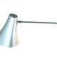 Aluminium fifties vintage Philips design wall lamp