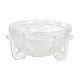 Libochovice Art Deco crystal salad bowl, 1930s, Czechoslovakia