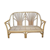 Old rattan sofa