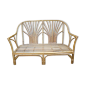 Old rattan sofa