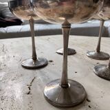 8 silver plated ice cream cups, Italy