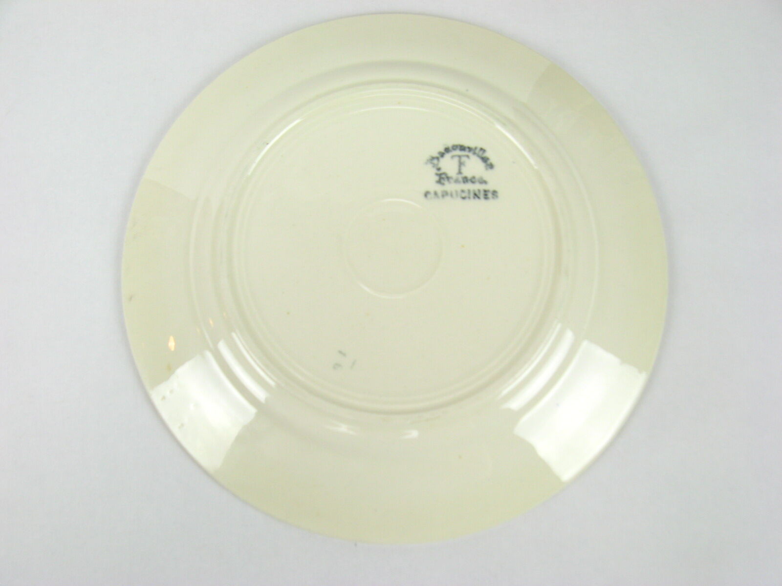 2 asiettes of Badonviller, Capucin model