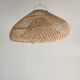 Small rattan lampshade in the shape of a braided hat