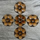 5 oyster or scallop plates Sarreguemines