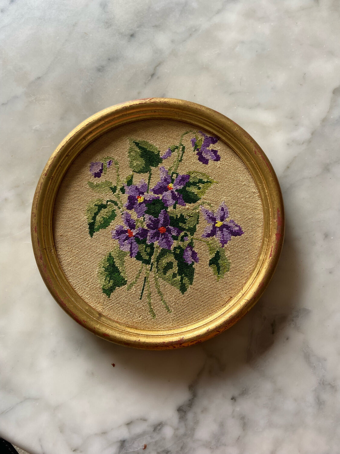 Embroidery wall medallion