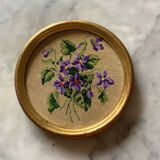 Embroidery wall medallion