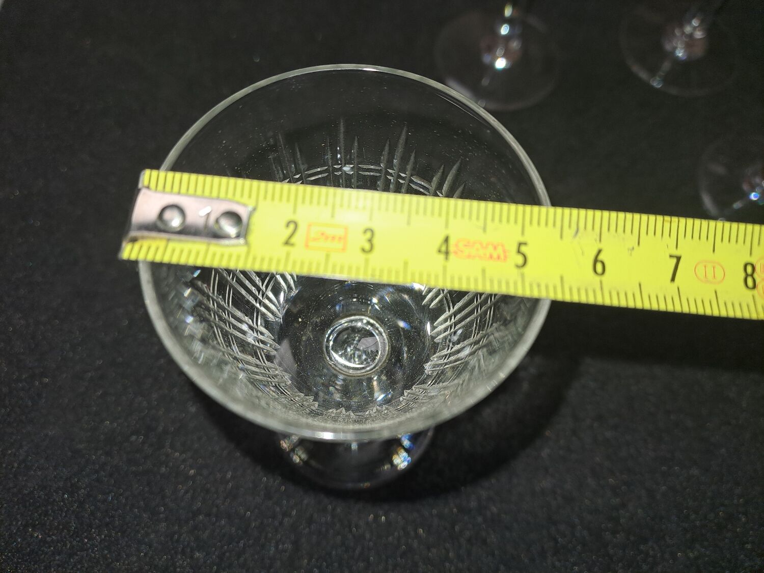 10 glasses in Porto, Baccarat, model Cavour, Year 1916