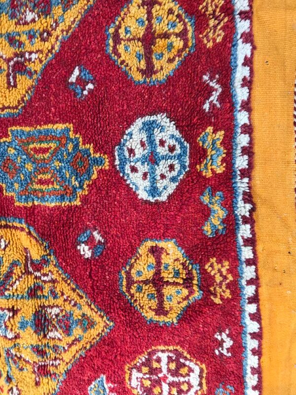 Berber tribal Moroccan former carpet 111x166cm