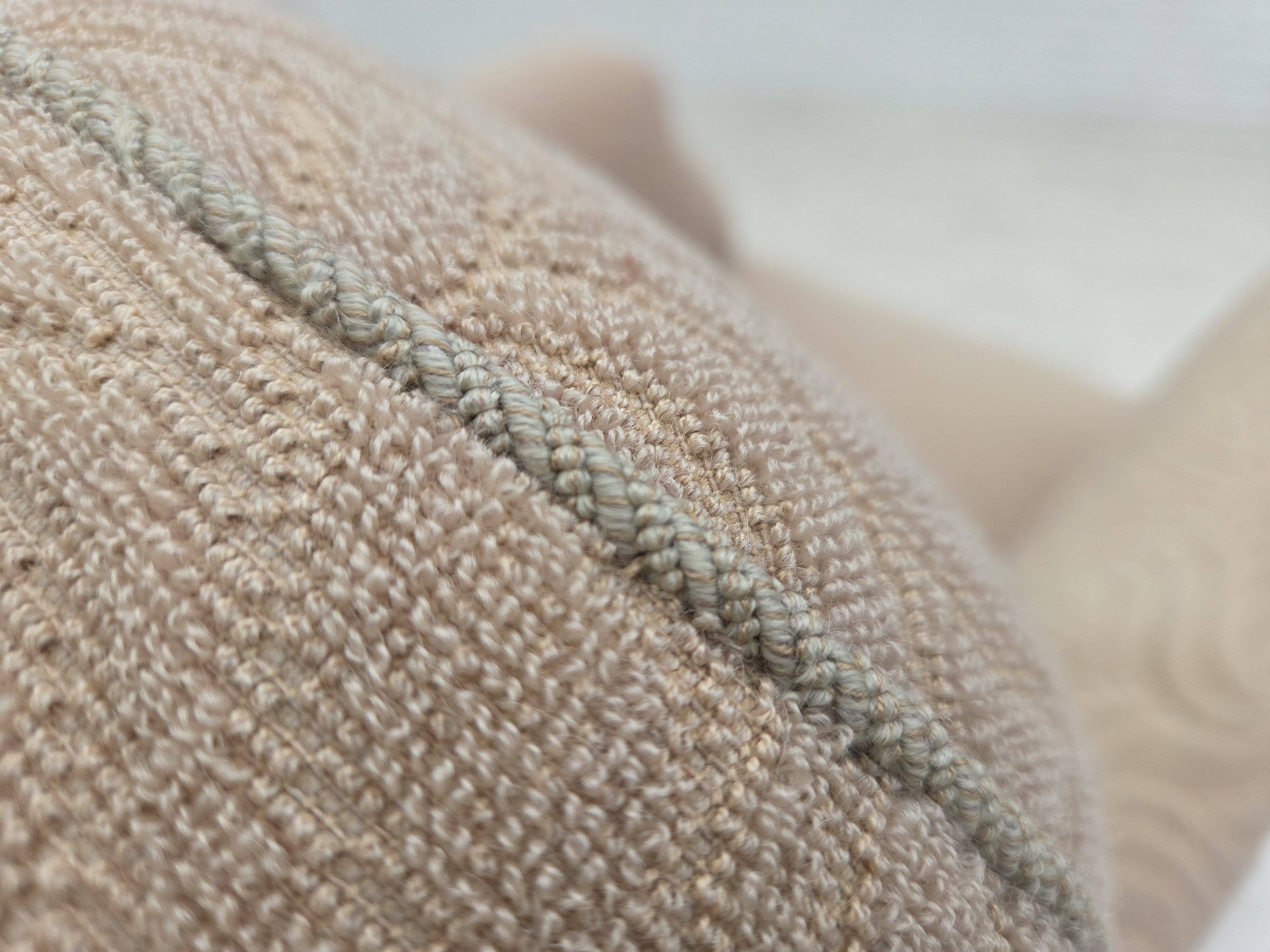 1950s, Danish artdeco armchair, furniture wool, oak wood legs.