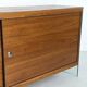 Teak sideboard with glass legs, France - 1990s
