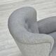 1950s, Danish relax chair by Fritz Hansen, model 1518, grey furniture wool.