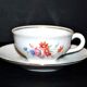 CPN, Tasse fleurie en porcelaine vintage - Porcelaine de Luxe La Compagnie Nationale de Porcelaine