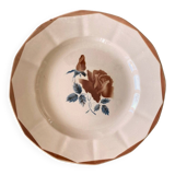 Large antique serving dish in Sarreguemines earthenware.