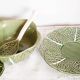 Barbotine dishes, cabbage shape, bowl, vintage
