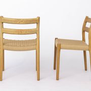 Niels Otto Møller Model 84 Dining Chairs Set of 4, Oak, 1970s Danish