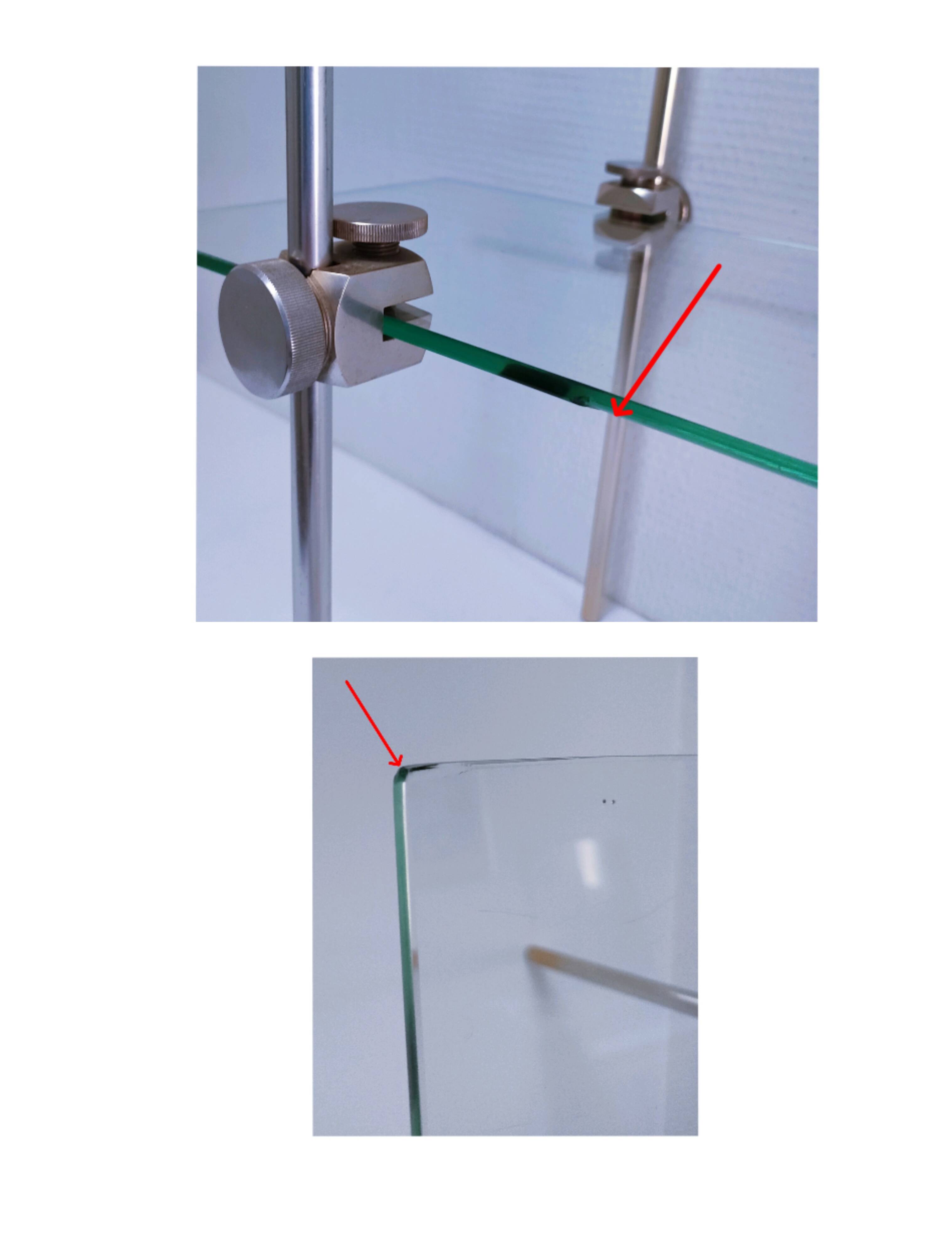 display shelf glass metal design 70-80
