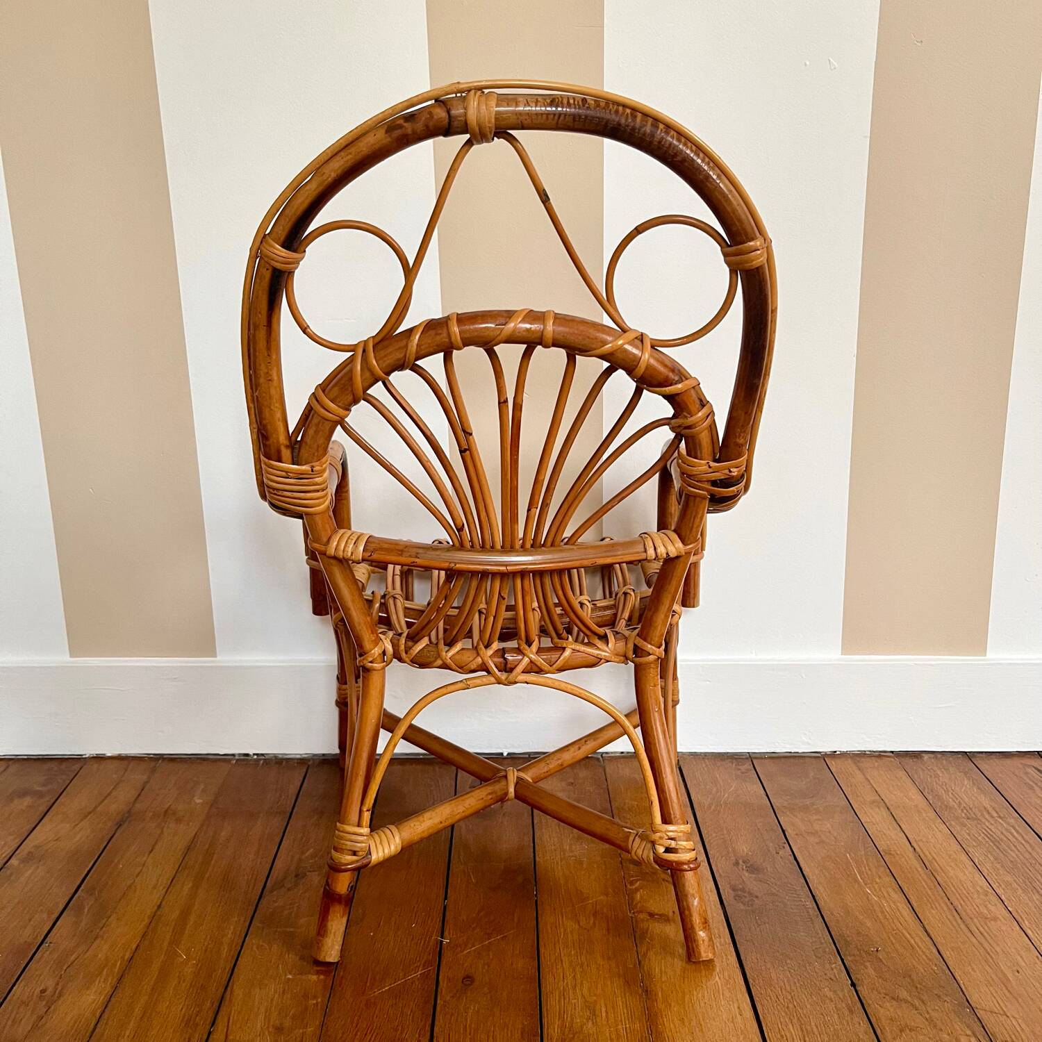 Rattan armchair for children