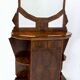 Art Deco Italian Walnut Briar Sideboard with Mirror, Early 20th Century