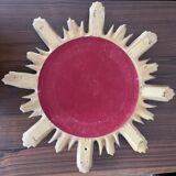 Mirror sun gilded wood 44 cm, 1960