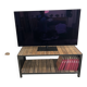 Michel Design Industrial Group, TV Unit & Side Table, Oak and Steel