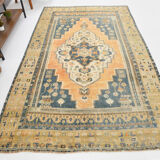 5x9 Rustic Primitive Vintage Handknotted Rug, 266x163Cm