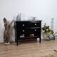 Black chest of drawers