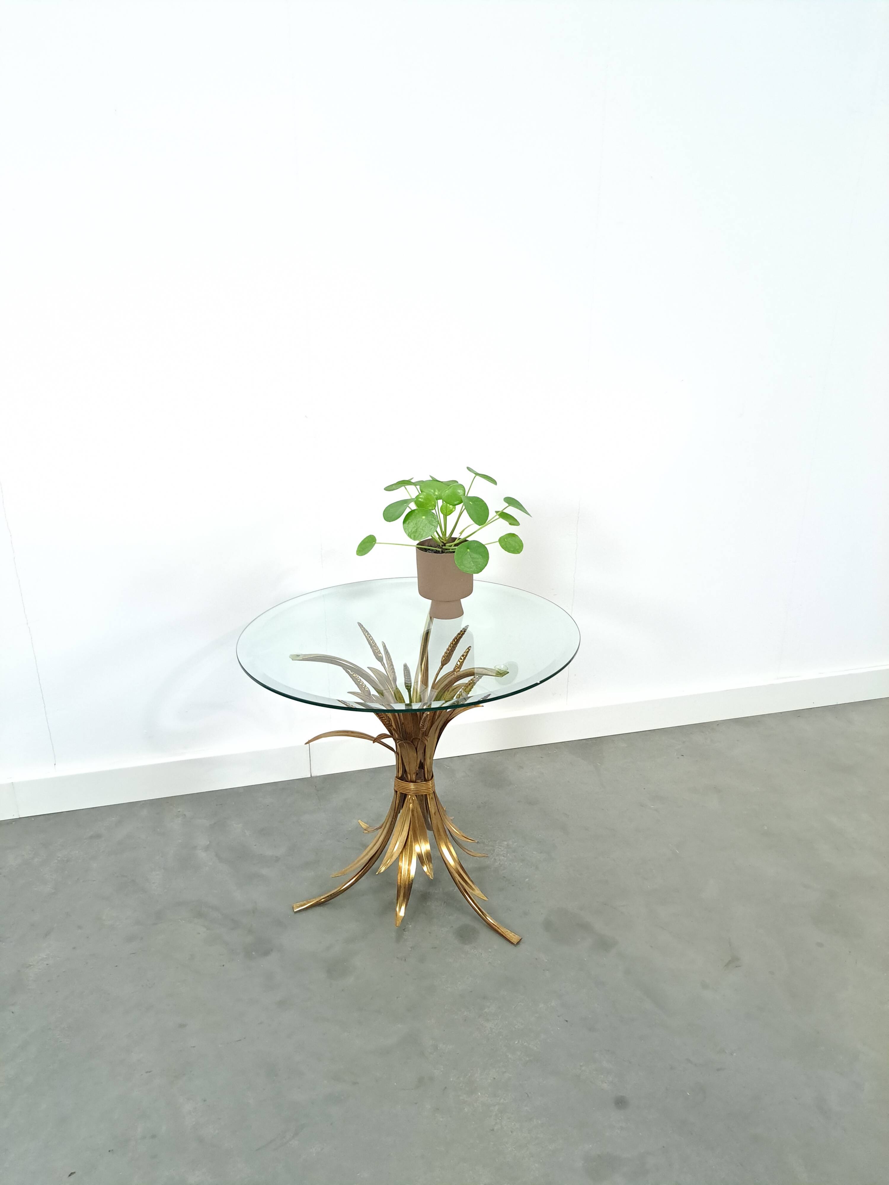 Table à maïs ronde coréenne Hans Kögl avec lame de glaçage