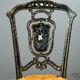 Paire de chaises Napoléon III marquetées et incrustées de nacre, XIXe Siècle