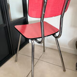 Vintage red Formica chair