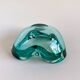 Turquoise Sommerso glass ashtray or decorative bowl from Murano