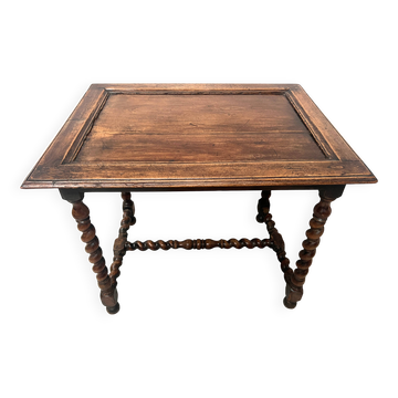 Table bureau en noyer massif du XIX siècle