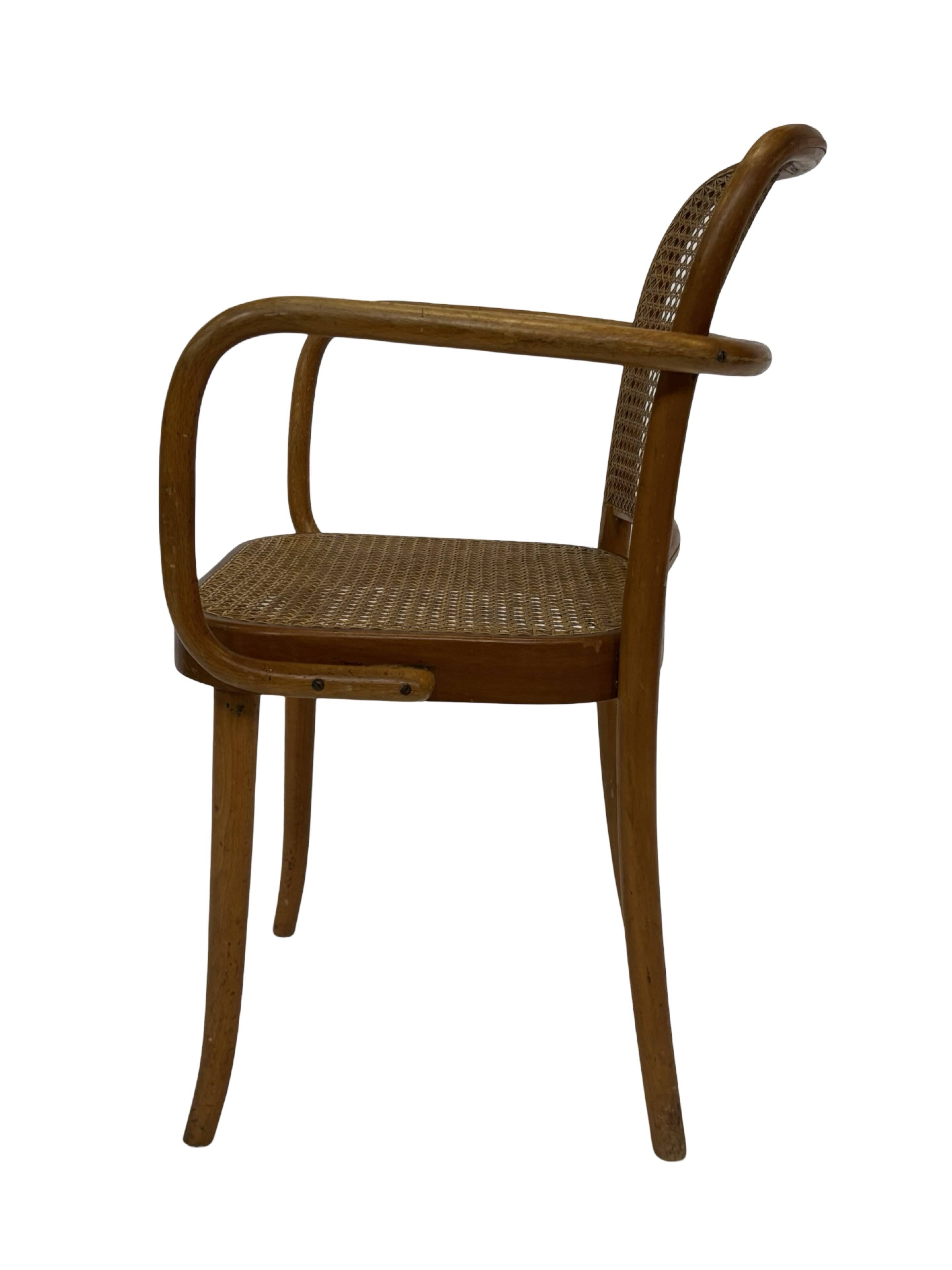 Chaise vintage modèle 811 / Chaise Prague de Josef Hoffmann pour Ligna 1950