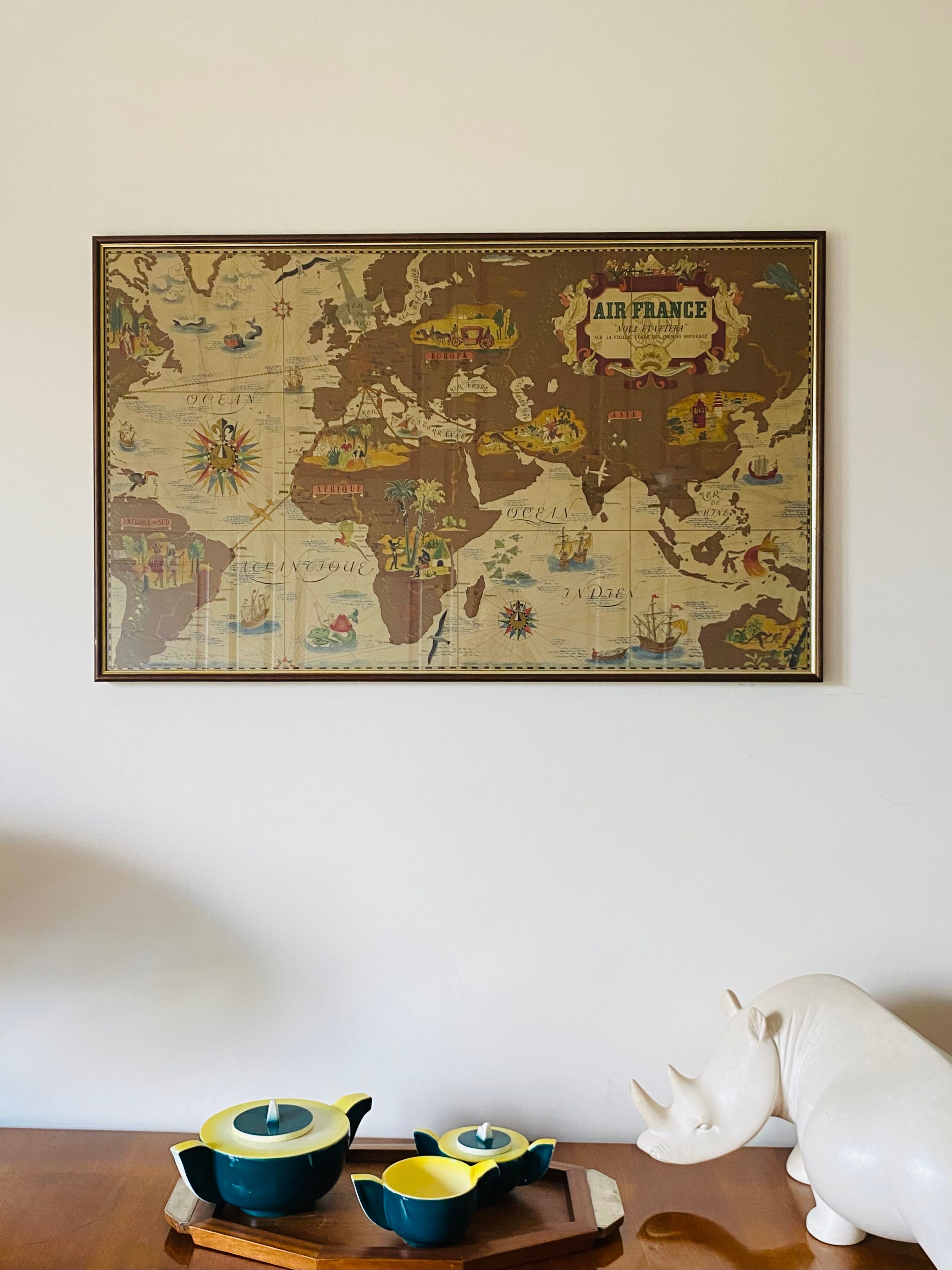 Poster of Lucien Boucher, Air France 'Nova et Vetera, Paris France 1939