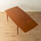 Elegant mid-century dining table with extension function, 1960s, teak veneer