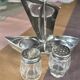 RARE silver-plated salt and pepper shaker set by Cristofle, Gallia collection