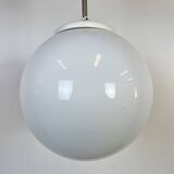 Vintage Chandelier with Milk Glass from Elektrosvit, 1960s