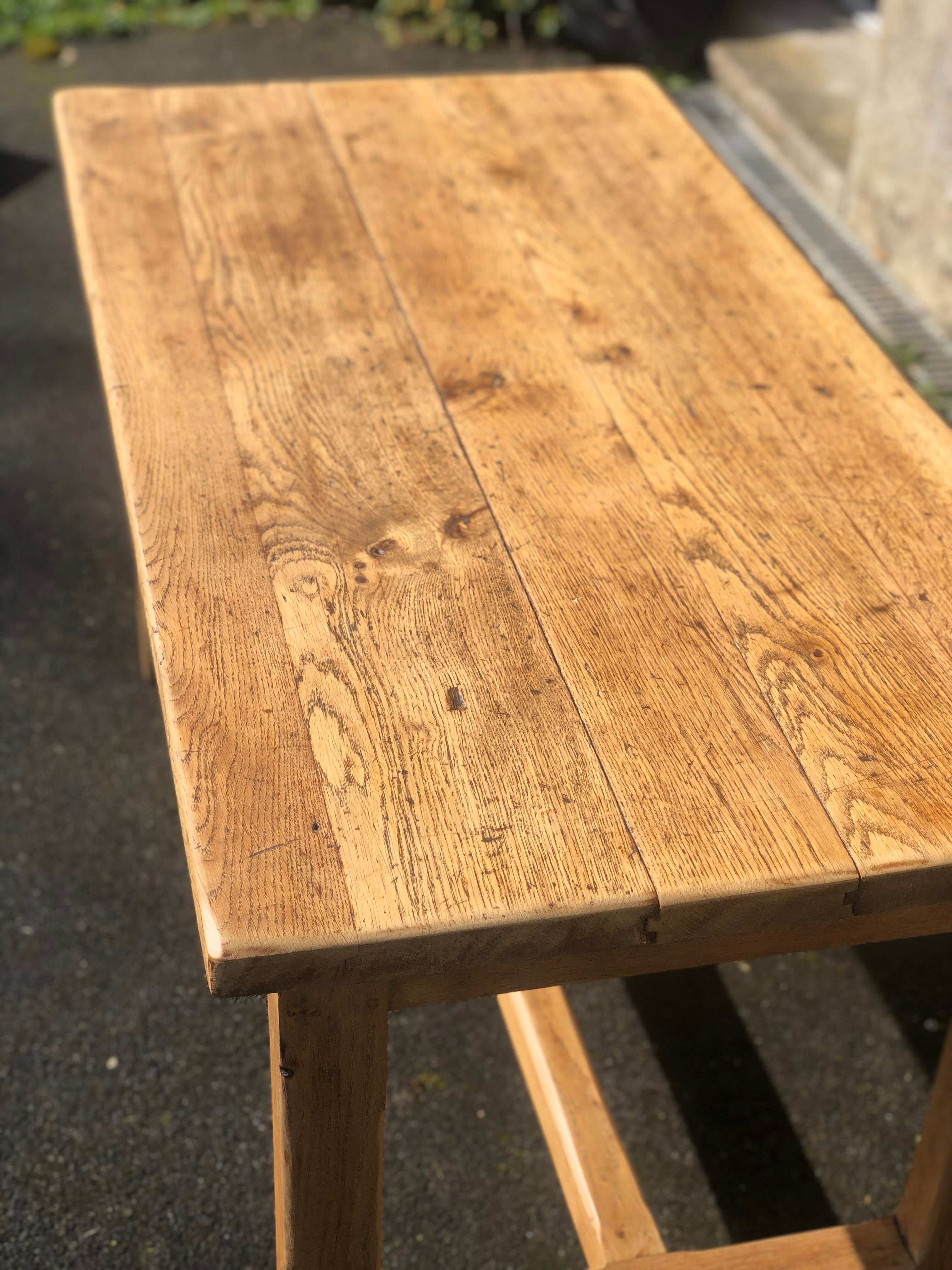 Old oak farmhouse table