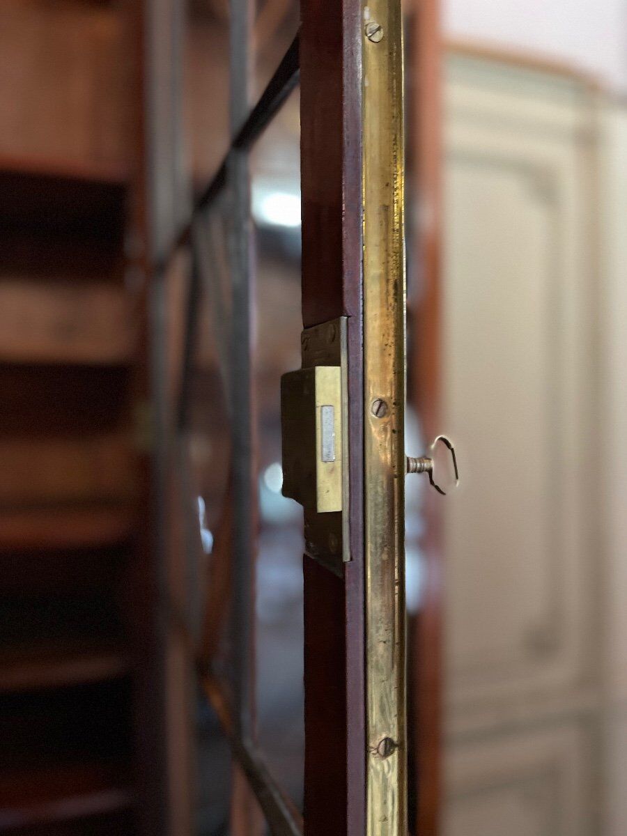 English mahogany bookcase circa 1900