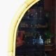 Large bamboo arch wall mirror, Italian, Riviera style, 1950s-60s.