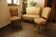 Vintage salon sofa set with floral upholstery