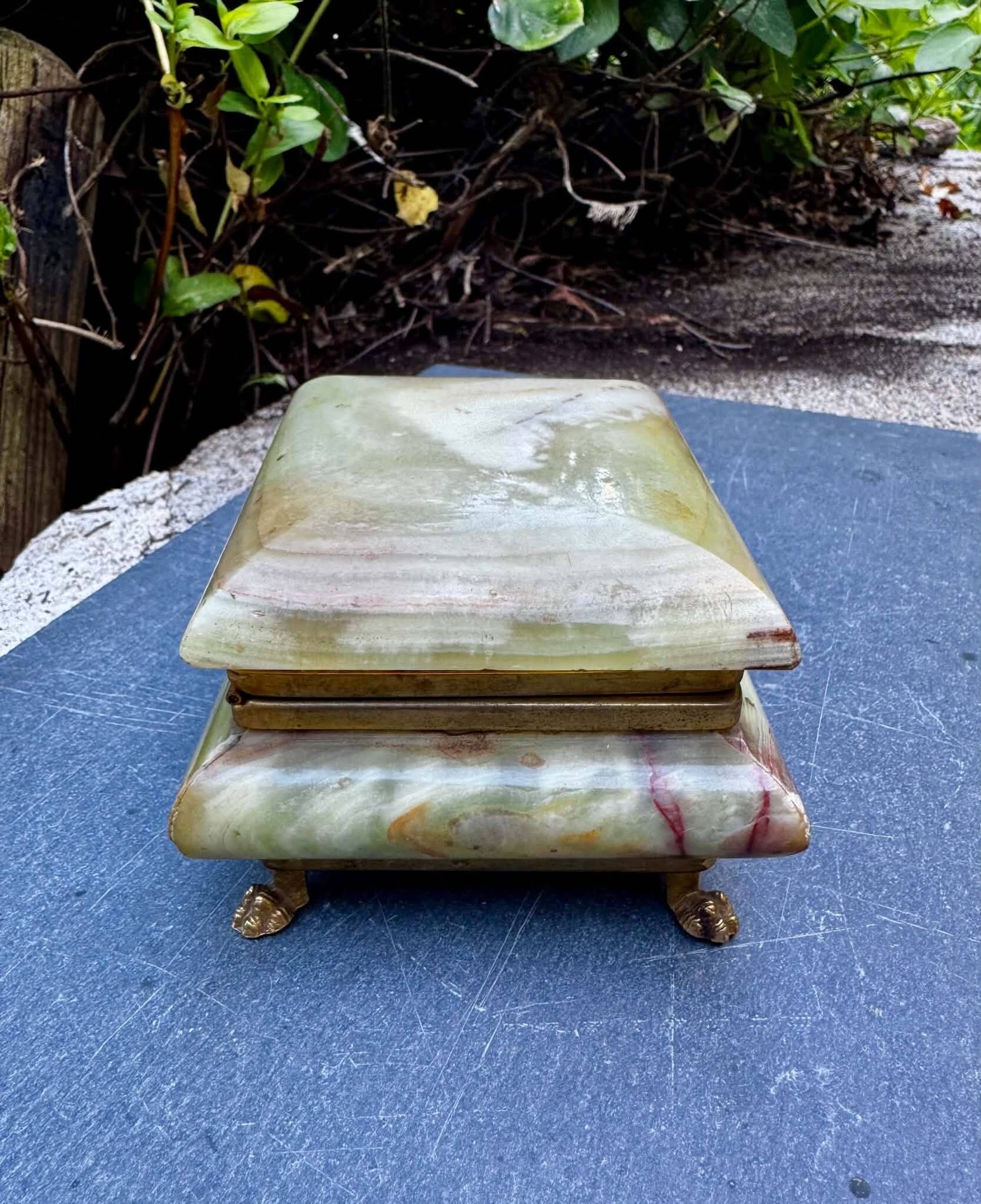 Onyx catchall from Italy, 1960s.
