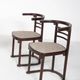 Mid-Century Modern Pair of Fledermaus Armchairs by Joseph Hoffman, Vienna, 1900s