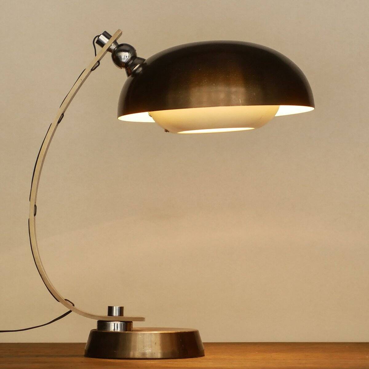 Lampe de table vintage d'Angelo Lelii pour Arredoluce, années 70