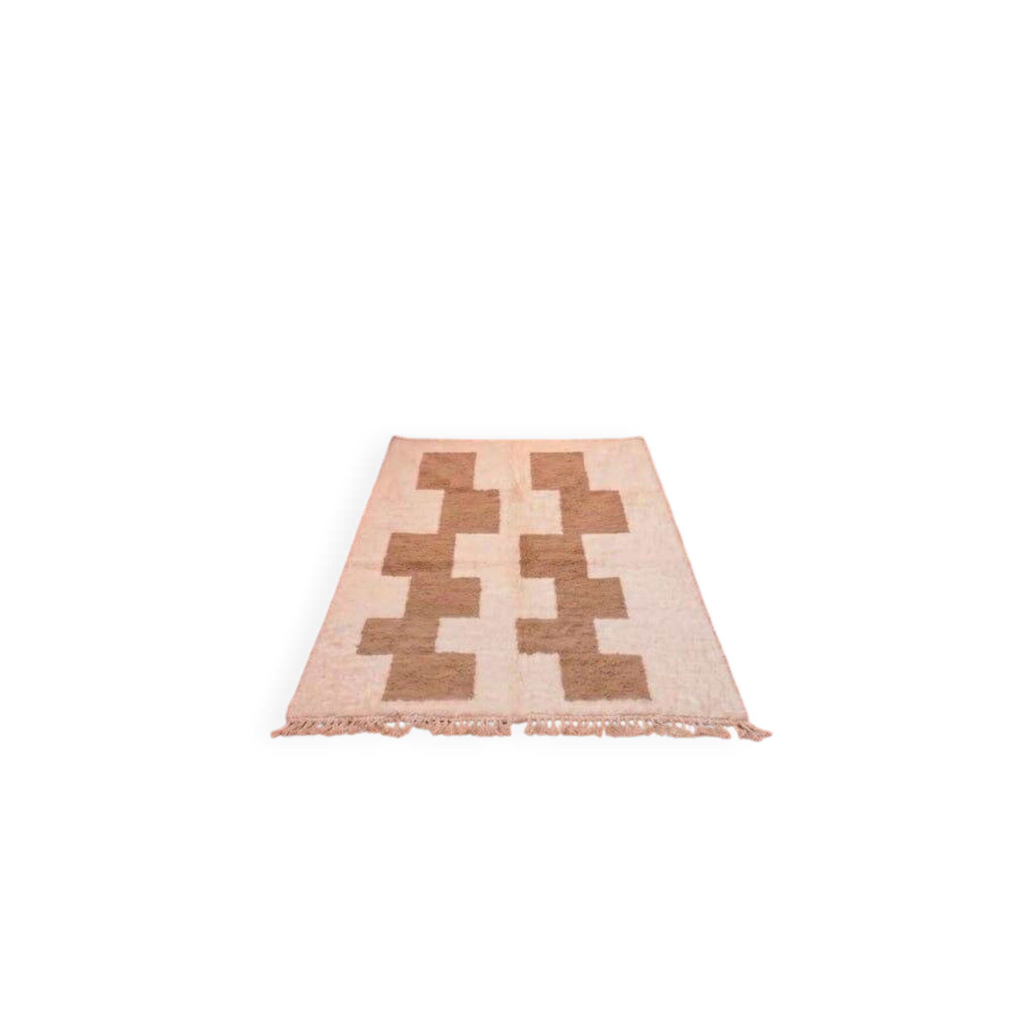 Handmade pure wool rug, custom size 2/3 m.