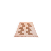 Tapis en laine pure fait main traditionnelle sur mesure taille 2/3 m
