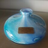 Vase en verre souflé Biot Jean Michel Operto