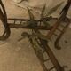 bamboo pedestal table&bronze Napoléon III