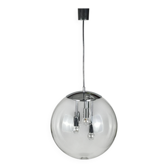 Lampe suspendue XL Spoutnik Big Ball Doria Leuchten, Allemagne Spaceage des années 1970