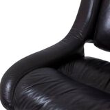 Metal and leather living room. 1970s